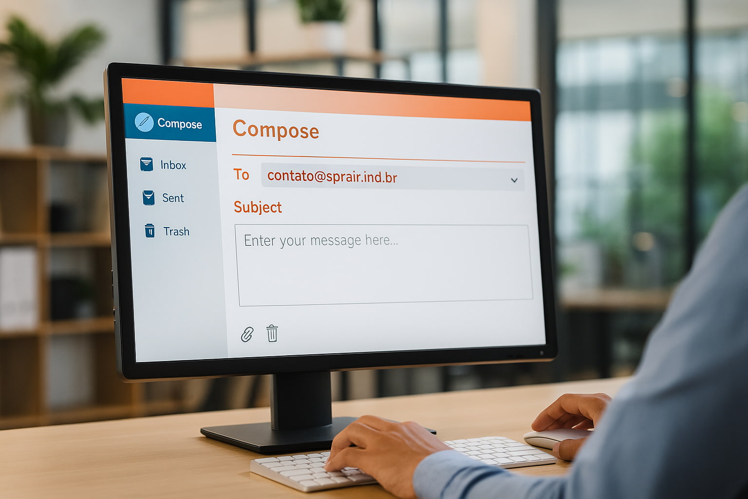 Ilustração de atendimento técnico